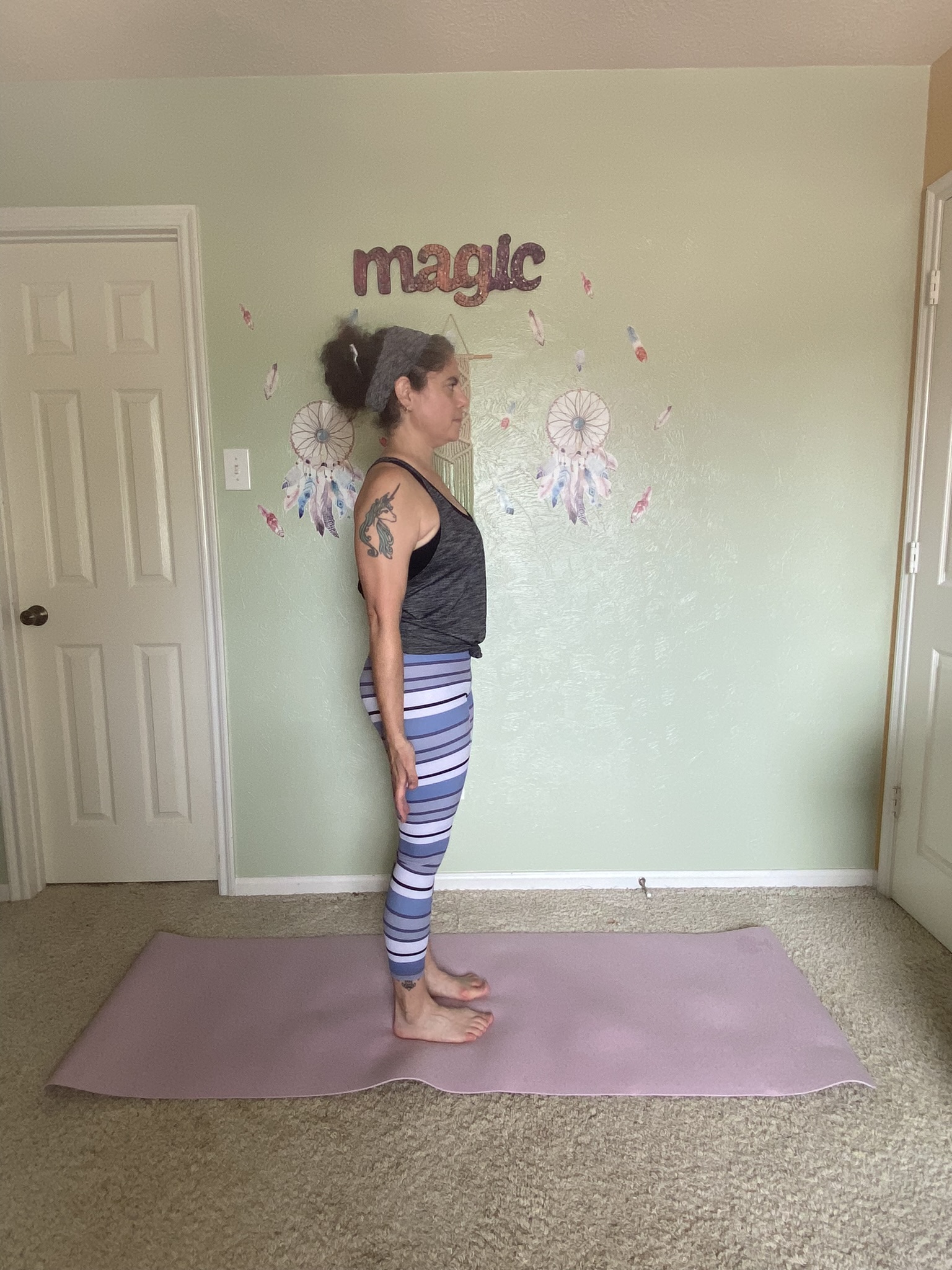 Tadasana (Mountain Pose) - sideways